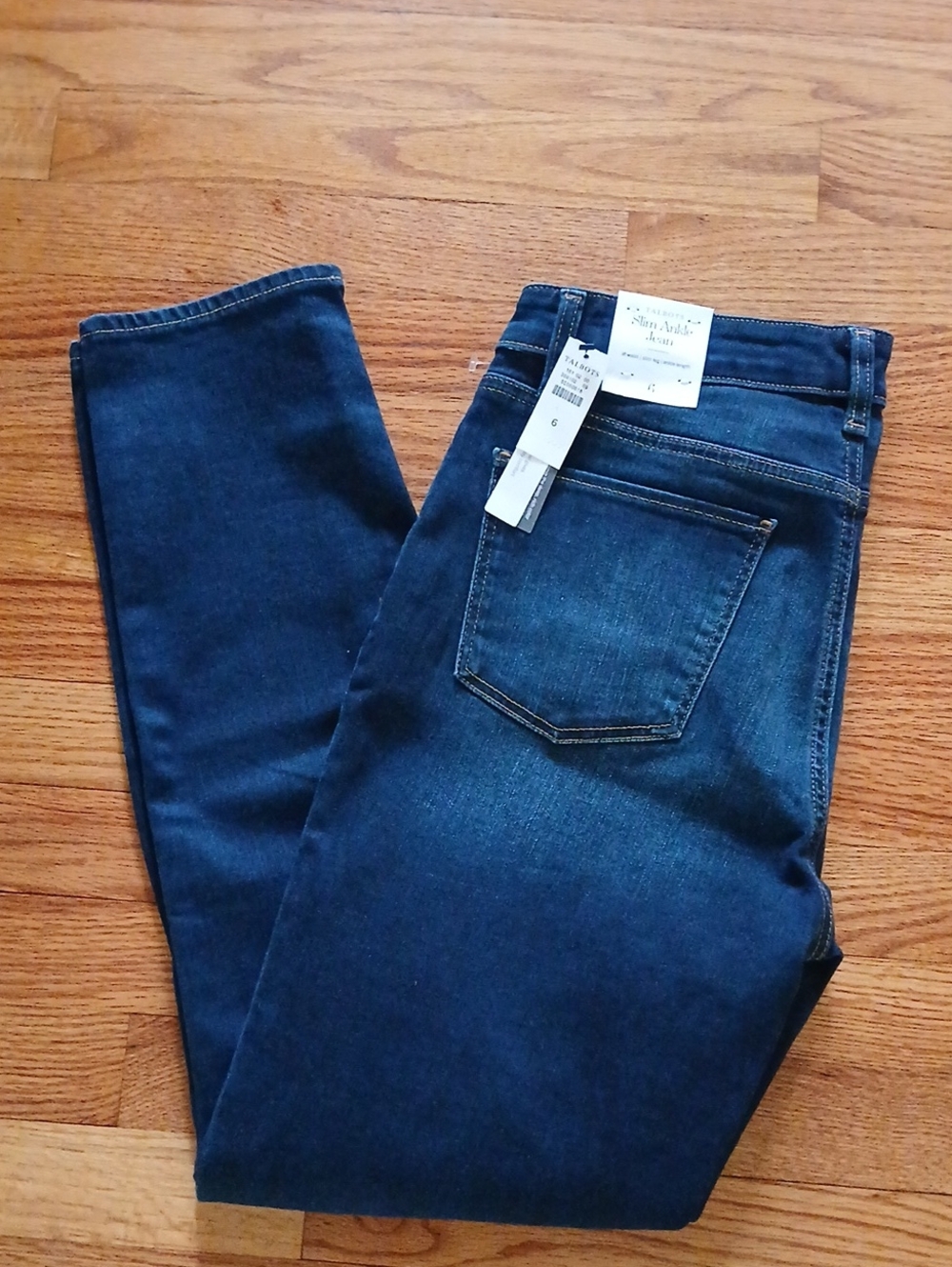 NWT Talbots Slim Ankle Jeans ■ Darker wash Size 6